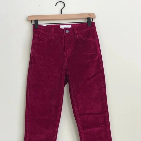 New Current/Elliott Magenta Stiletto Corduroy pant wild aster
high waisted - Picture 5 of 11